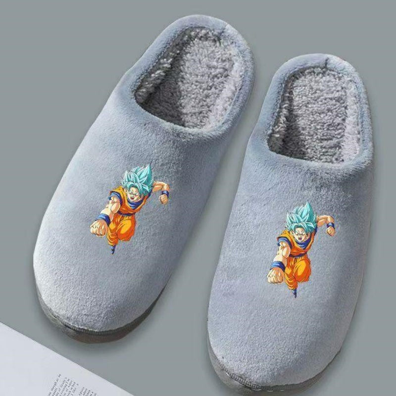 Anime Cosplay Thick - Dragon Ball Son Goku Plush Slippers