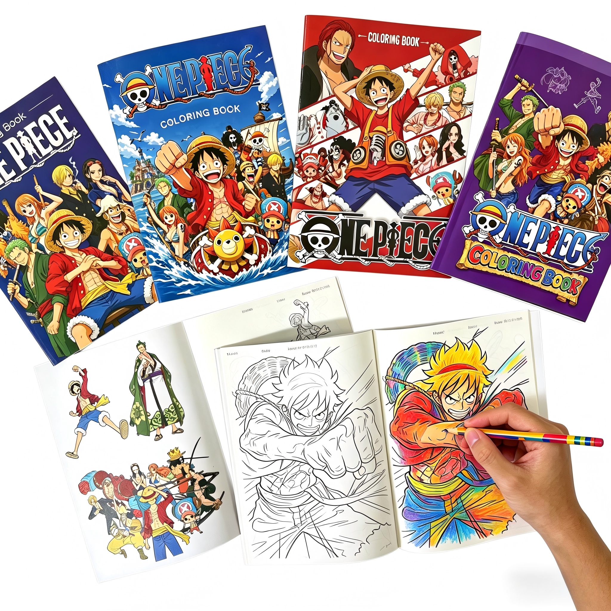 Anime Cosplay Drawing - Anime One Piece Coloring Book 36Pages