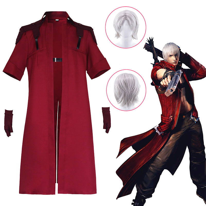 Anime Cosplay Red - Anime Game May Cry 5 Cosplay