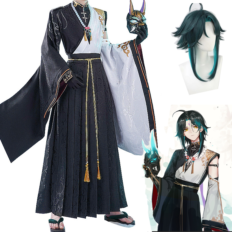Anime Cosplay Kimono - Antiquity Genshin Impact Xiao Cosplay Costume