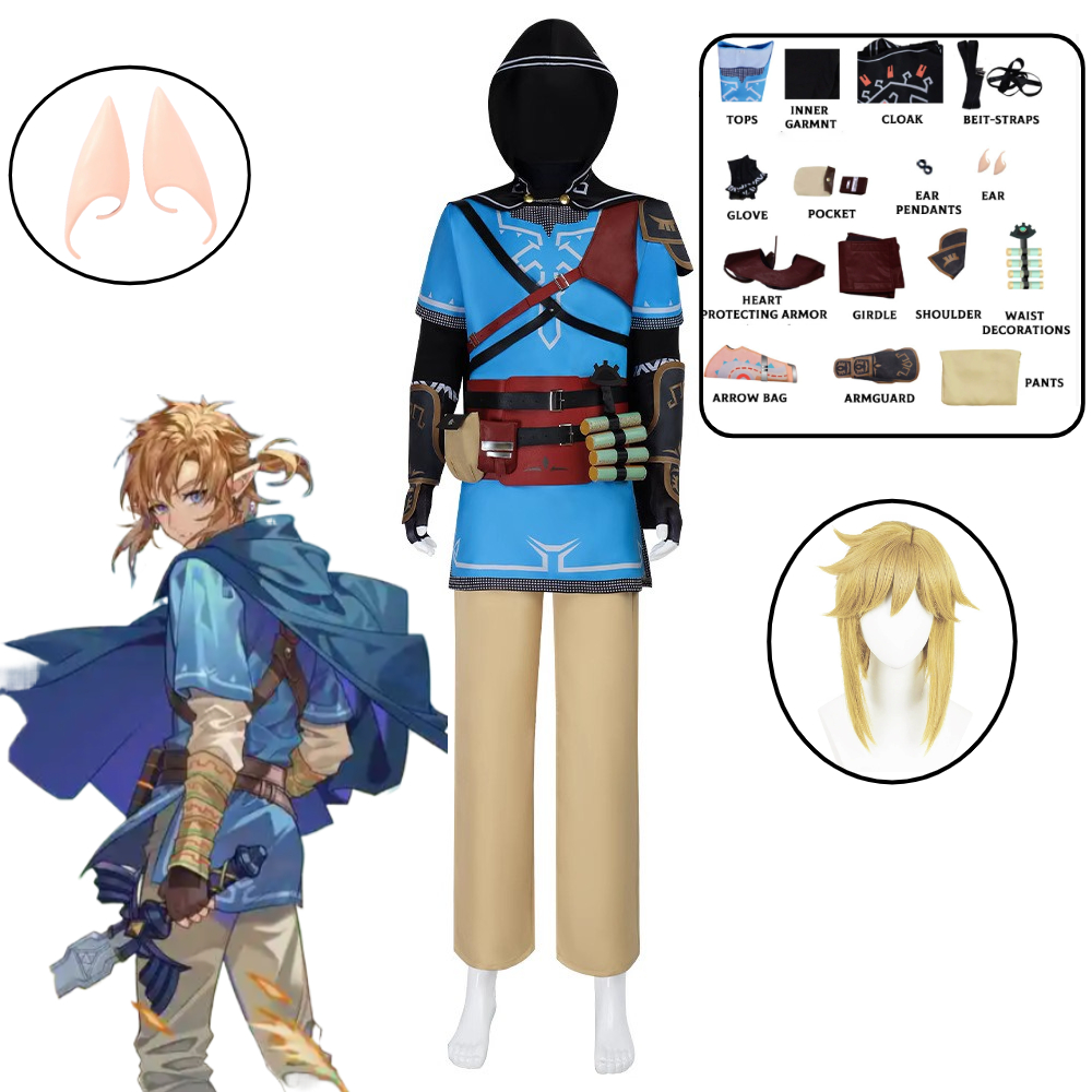 Link Cosplay Costume Game Tear - Anime Cosplay Link reseña y precio