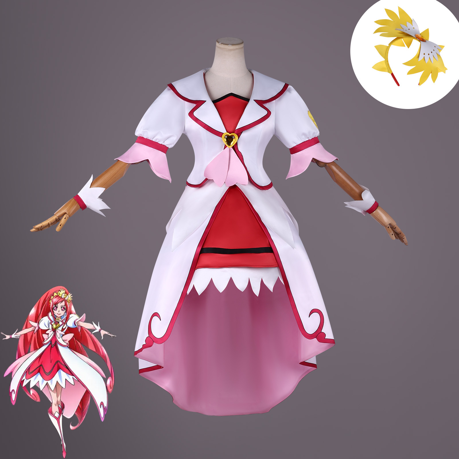 Madoka Aguri Cosplay Costume W - Anime Cosplay Diy reseña y precio