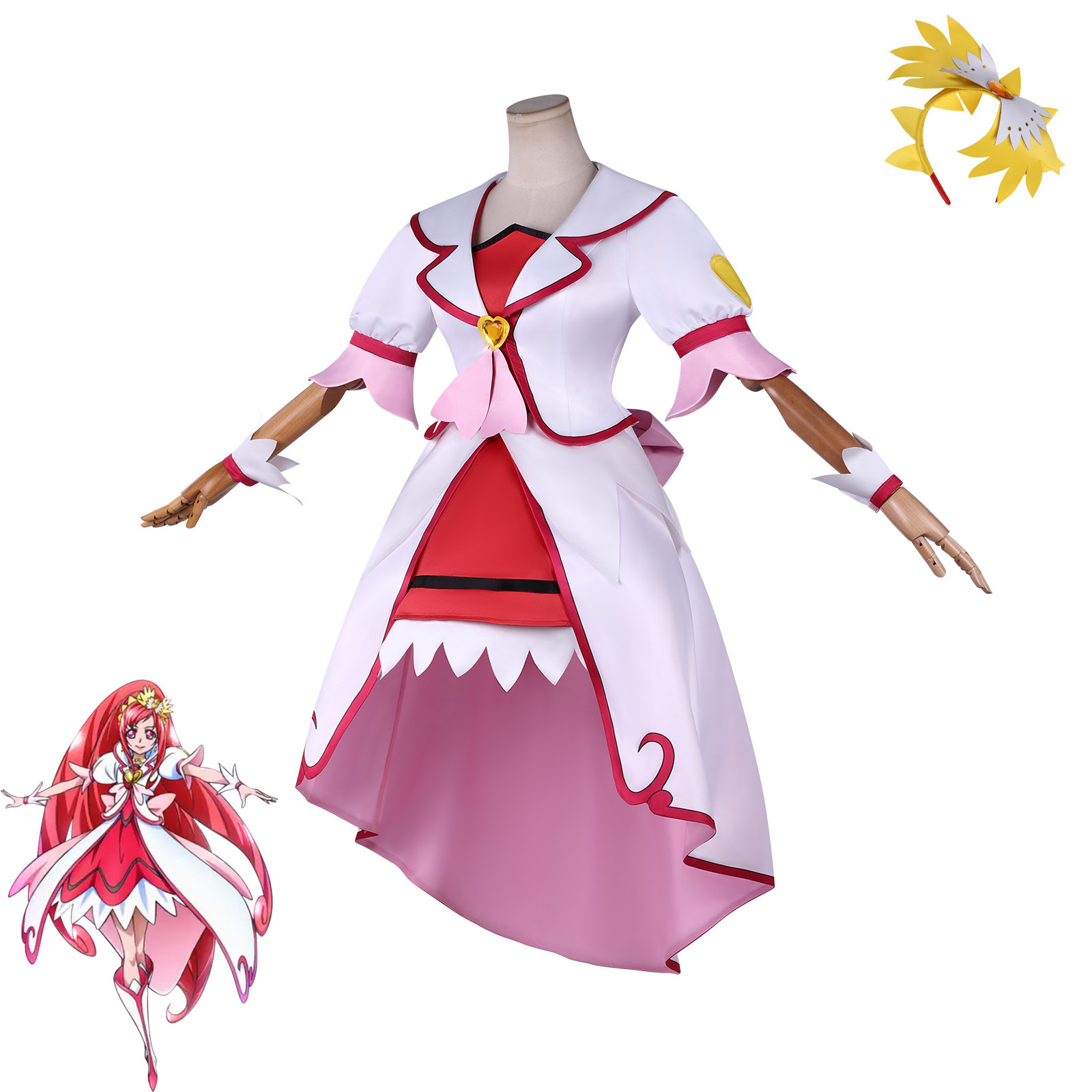 Madoka Aguri Cosplay Costume W - Anime Cosplay Diy reseña y precio