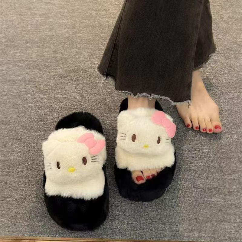 Sanrio Female Plush Slippers A - Anime Cosplay Thick reseña y precio