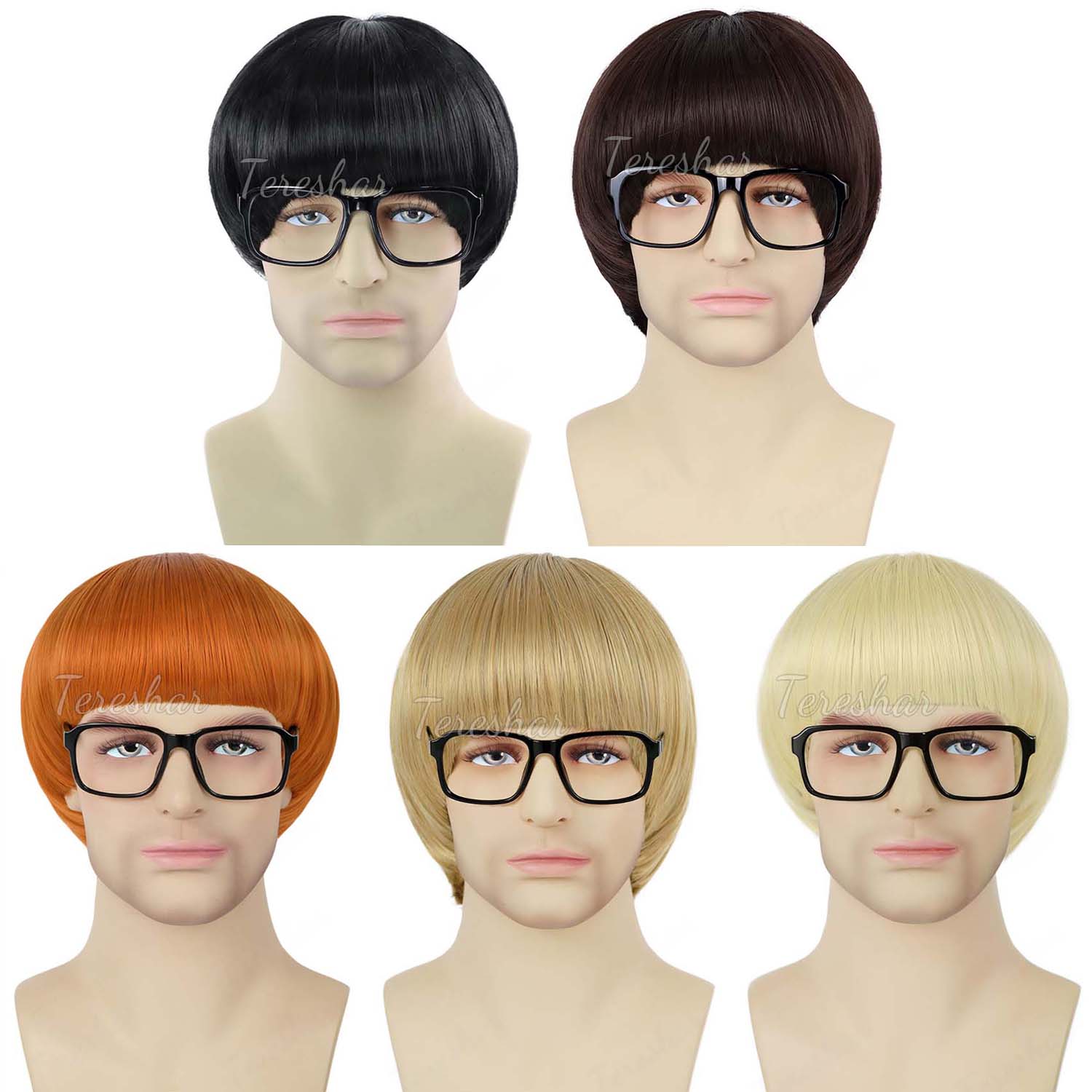 Synthetic Short Orange Cosplay - Anime Cosplay Orange Hair reseña y precio