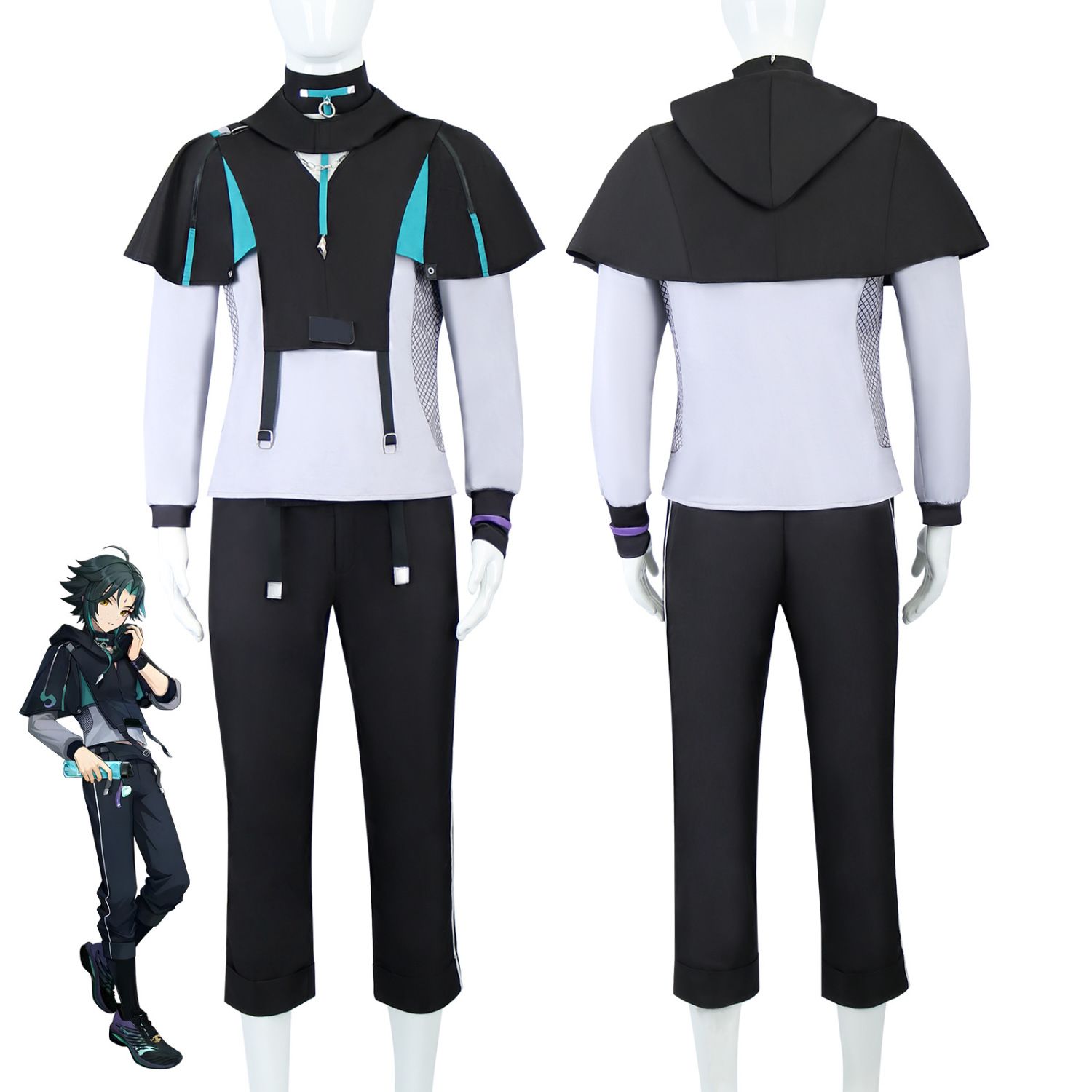 Halloween XIAO Costumes Game G - Anime Cosplay Outfits Male reseña y precio