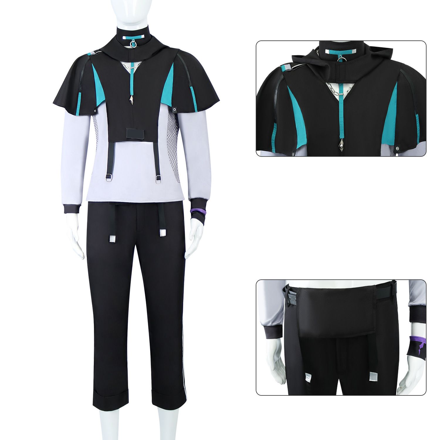 Halloween XIAO Costumes Game G - Anime Cosplay Outfits Male reseña y precio
