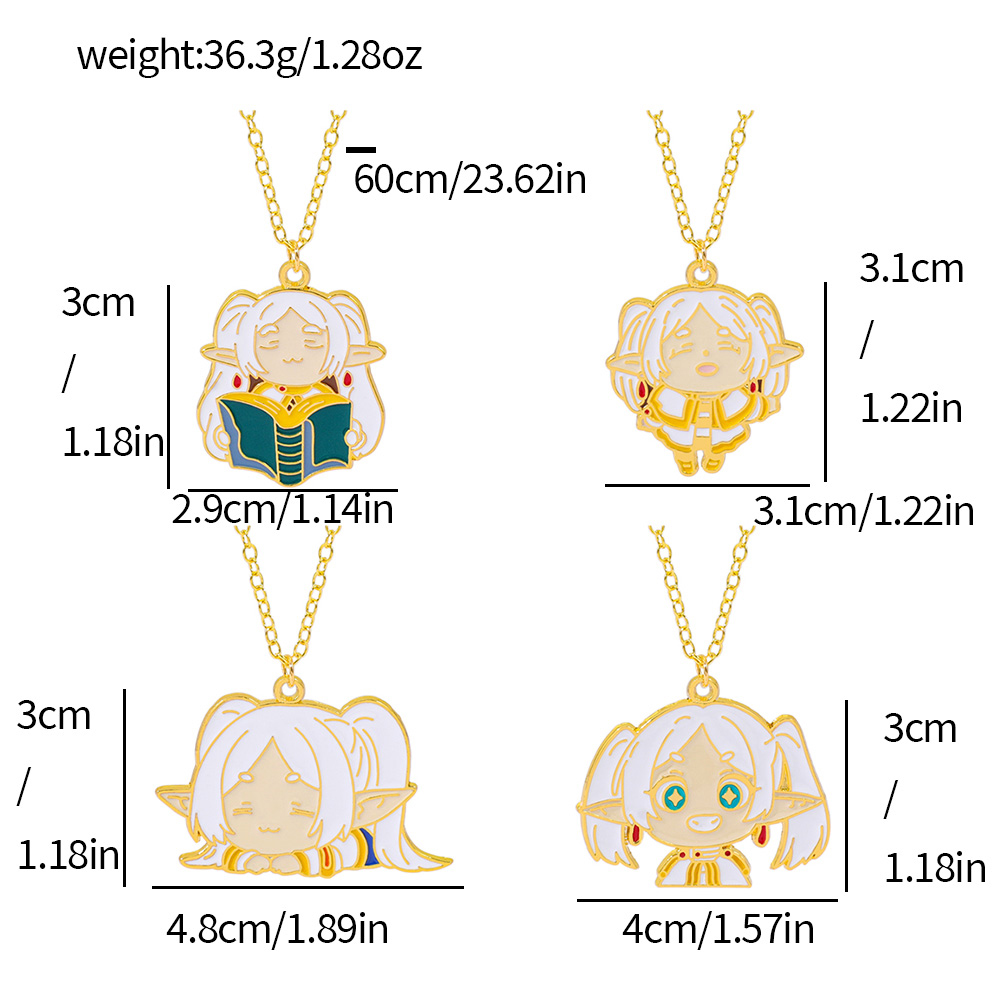 4pcs Frieren beyond Journey's  - Anime Cosplay Link reseña y precio