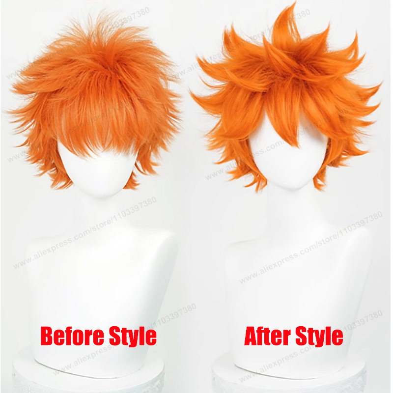 Hinata Shoyo Cosplay Wig 26cm  - Anime Cosplay Orange Hair reseña y precio