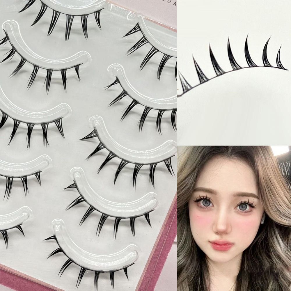 Faux Mink False Eyelashes 5 Pa - Anime Cosplay Thick reseña y precio