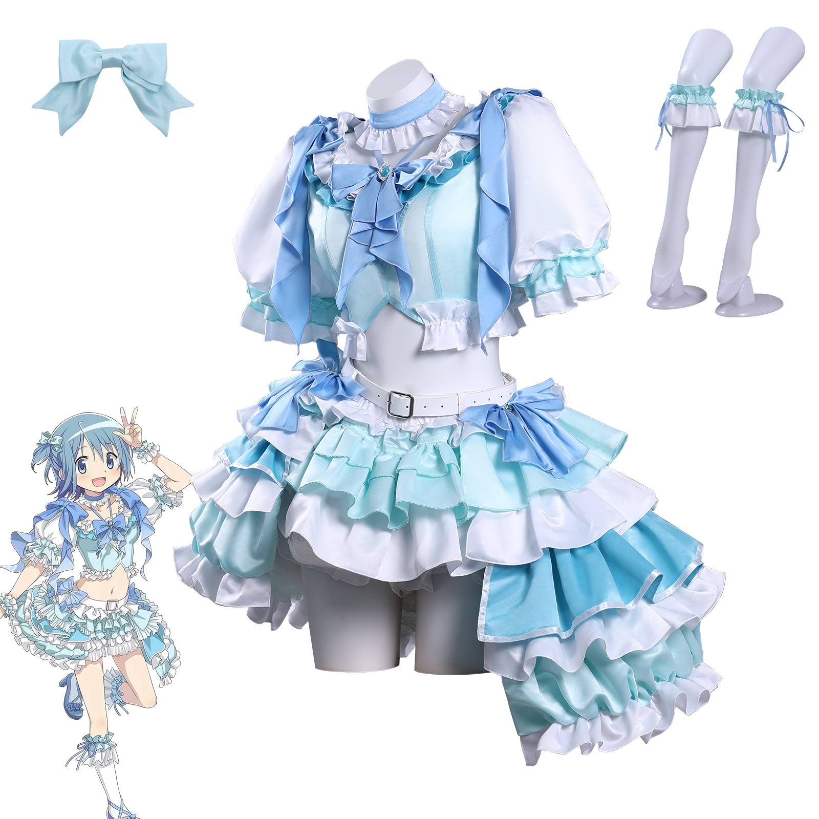 Miki Sayaka Cosplay Costume Wi - Anime Cosplay Diy reseña y precio