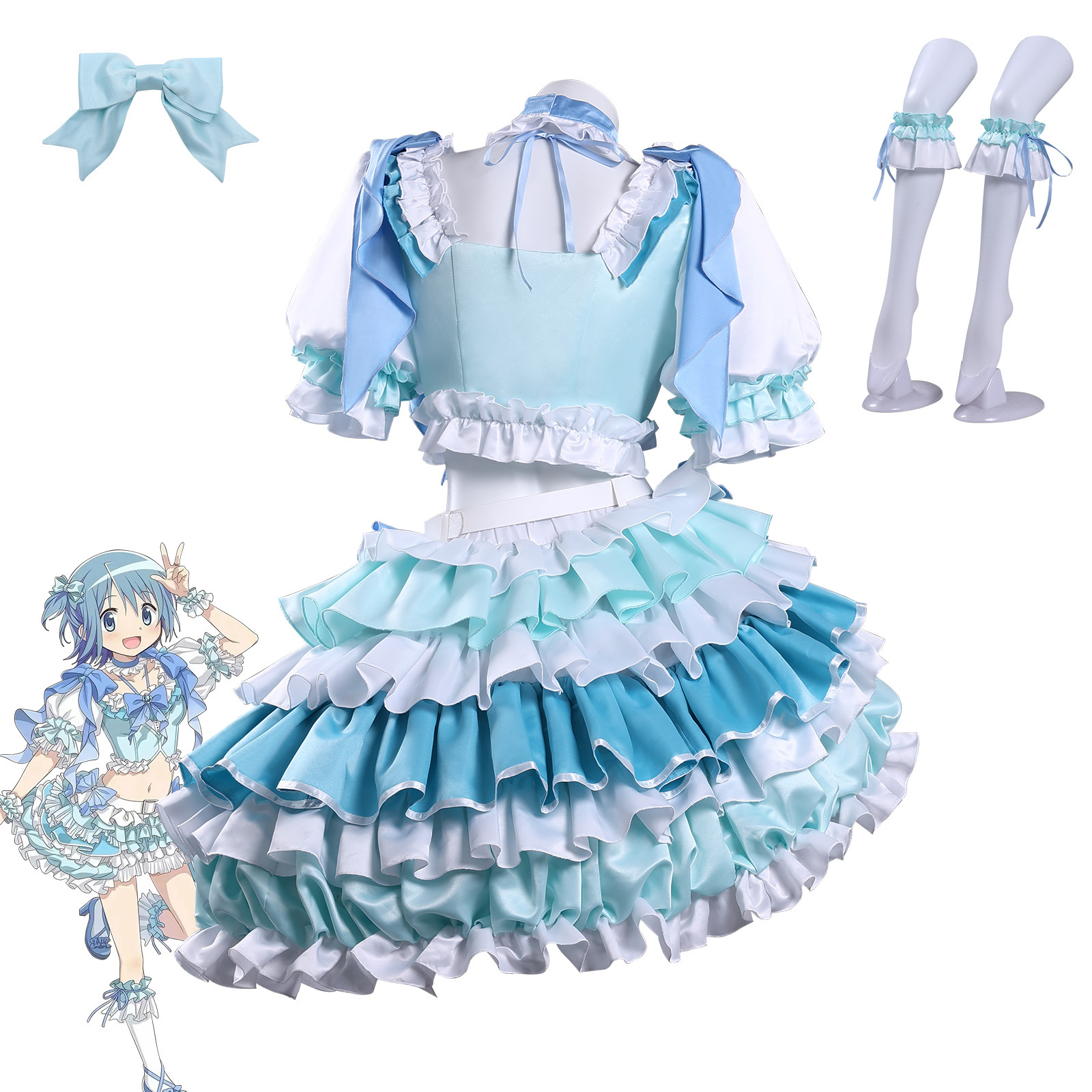 Miki Sayaka Cosplay Costume Wi - Anime Cosplay Diy reseña y precio