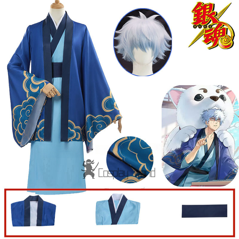 2025 Sakata Gintoki Cosplay An - Anime Cosplay Kimono reseña y precio