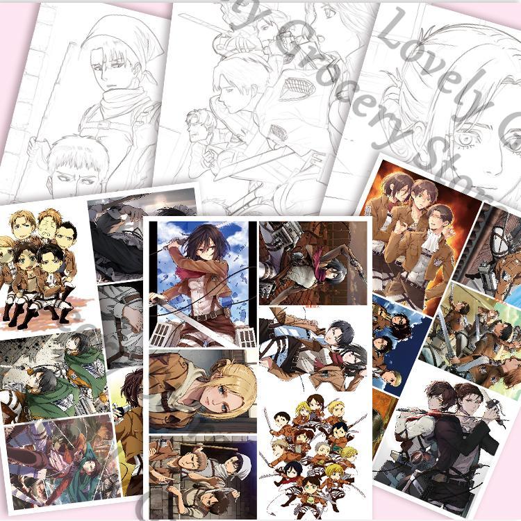 Anime Eren Jaeger Mikasa·Acker - Anime Cosplay Drawing reseña y precio