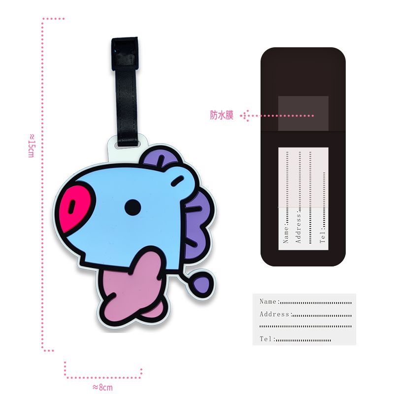BT21 cartoon cute keychain Kaw - Cosplay Anime Online reseña y precio