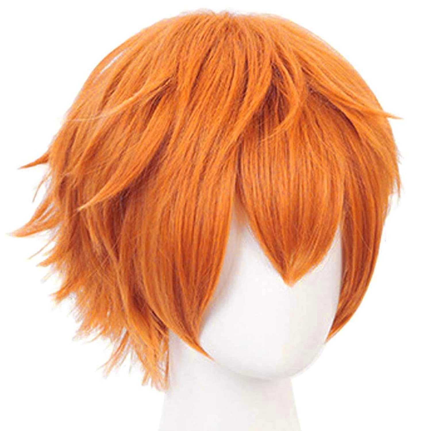 Short Orange Wig for Men Orang - Anime Cosplay Orange Hair reseña y precio