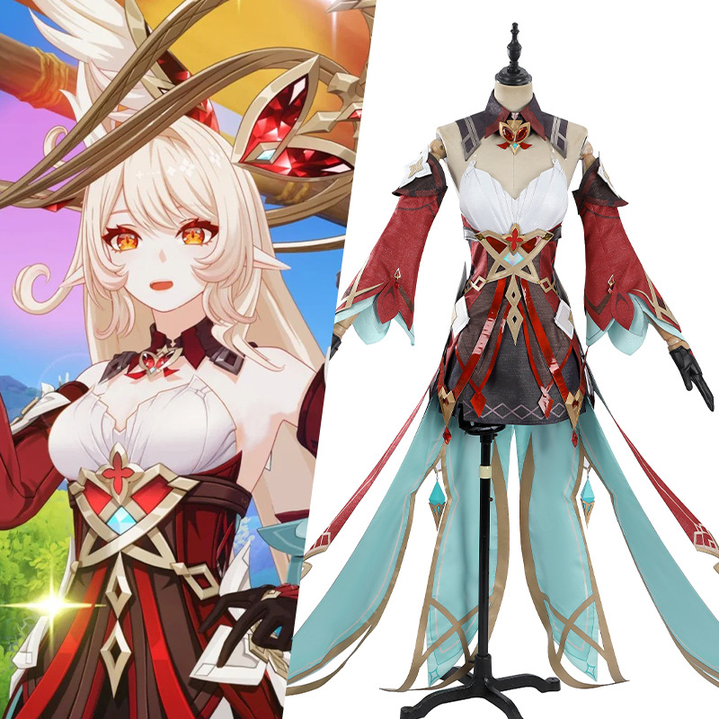Genshin Impact Alice Cosplay S - Anime Cosplay Outfits For Women reseña y precio