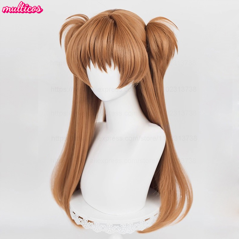 High Quality Anime EVA Asuka L - Anime Cosplay Orange Hair reseña y precio