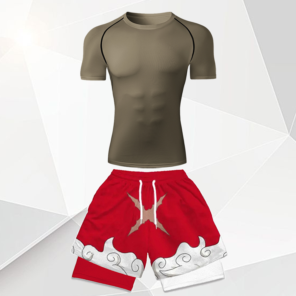 Men's 2Pcs Anime Gym Outfit Wh - Anime & Cosplay Expo Acx 2025 reseña y precio
