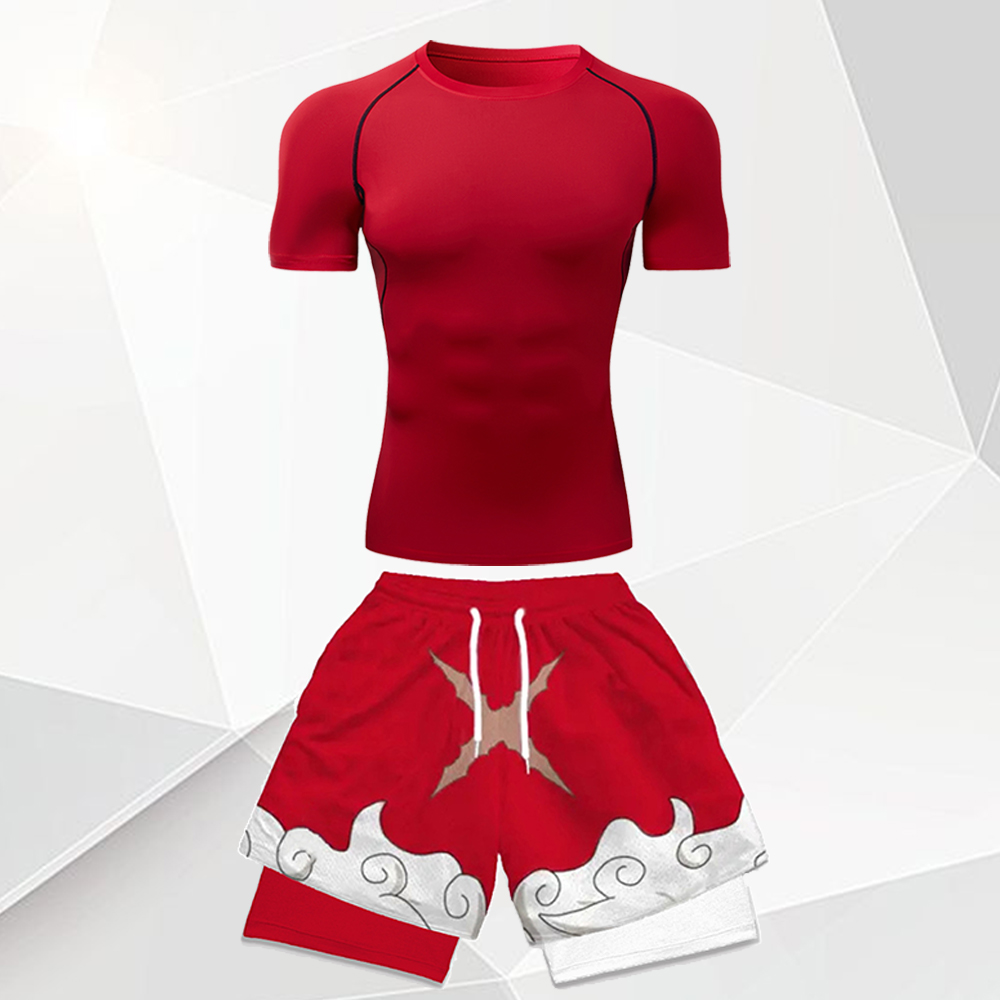 Men's 2Pcs Anime Gym Outfit Wh - Anime & Cosplay Expo Acx 2025 reseña y precio