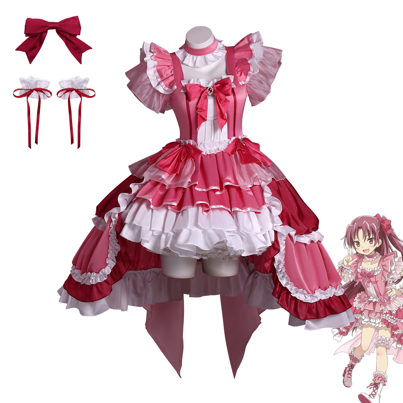 Sakura Kyouko Cosplay Costume  - Anime Cosplay Diy reseña y precio