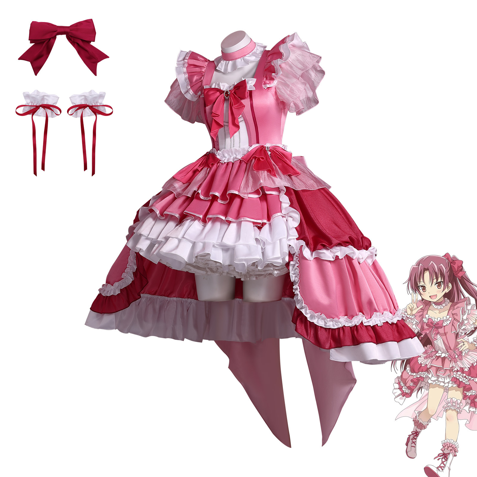 Sakura Kyouko Cosplay Costume  - Anime Cosplay Diy reseña y precio