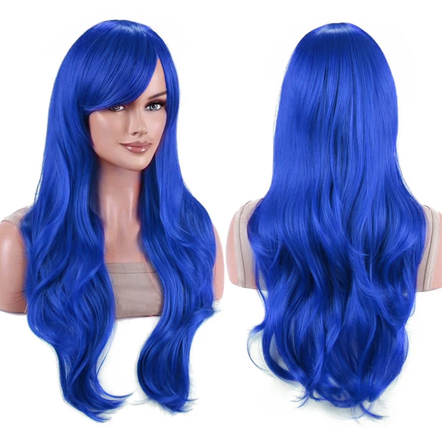 Synthetic Hair Long Wavy Brigh - Anime Cosplay Orange Hair reseña y precio