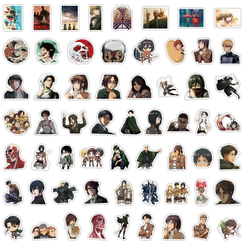 60Pcs Attack on Titan Anime St - Anime Cosplay Diy reseña y precio