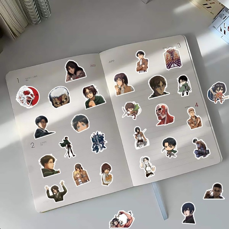 60Pcs Attack on Titan Anime St - Anime Cosplay Diy reseña y precio