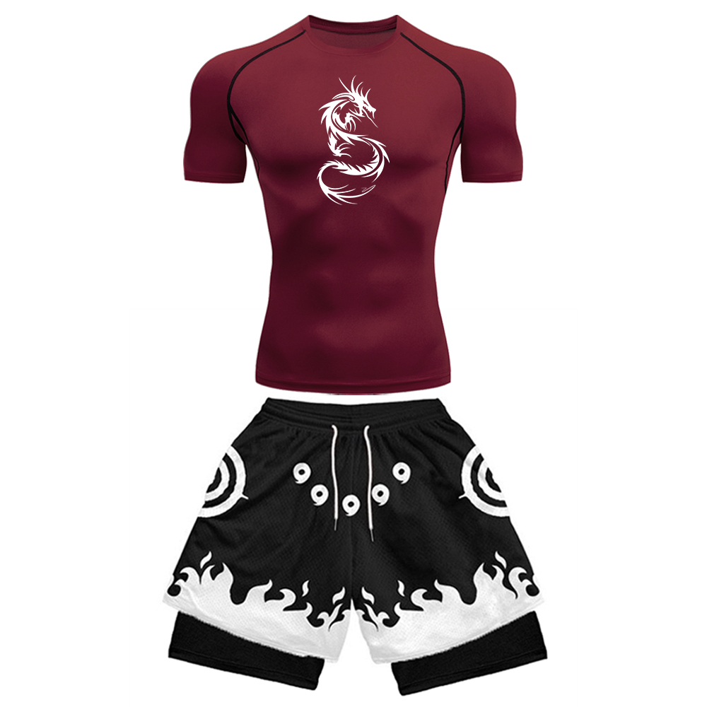 2PCS Men's Anime Gym Set Drago - Anime & Cosplay Expo Acx 2025 reseña y precio