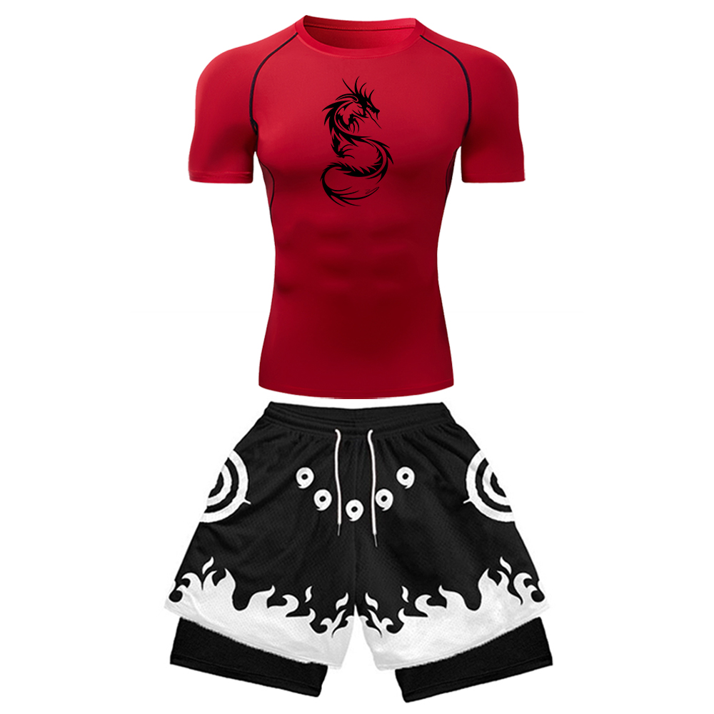 2PCS Men's Anime Gym Set Drago - Anime & Cosplay Expo Acx 2025 reseña y precio