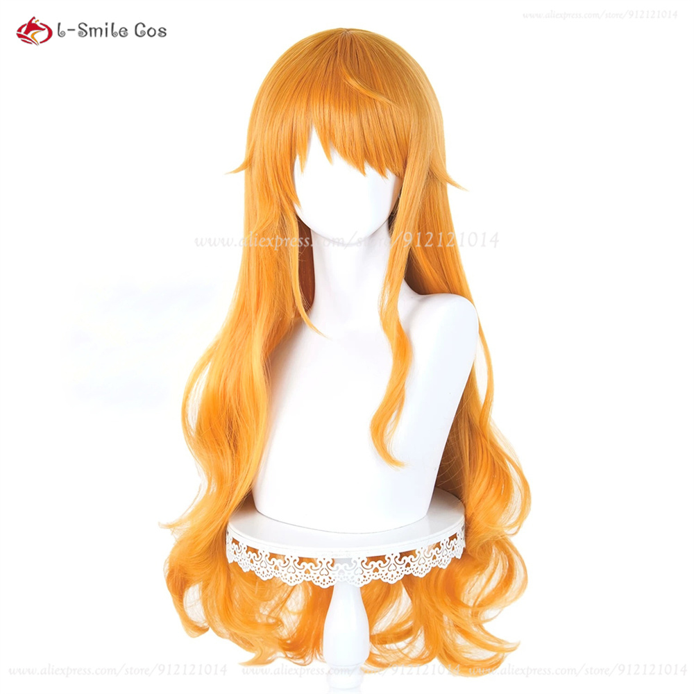 80cm Nami Cosplay Wig Orange C - Anime Cosplay Orange Hair reseña y precio