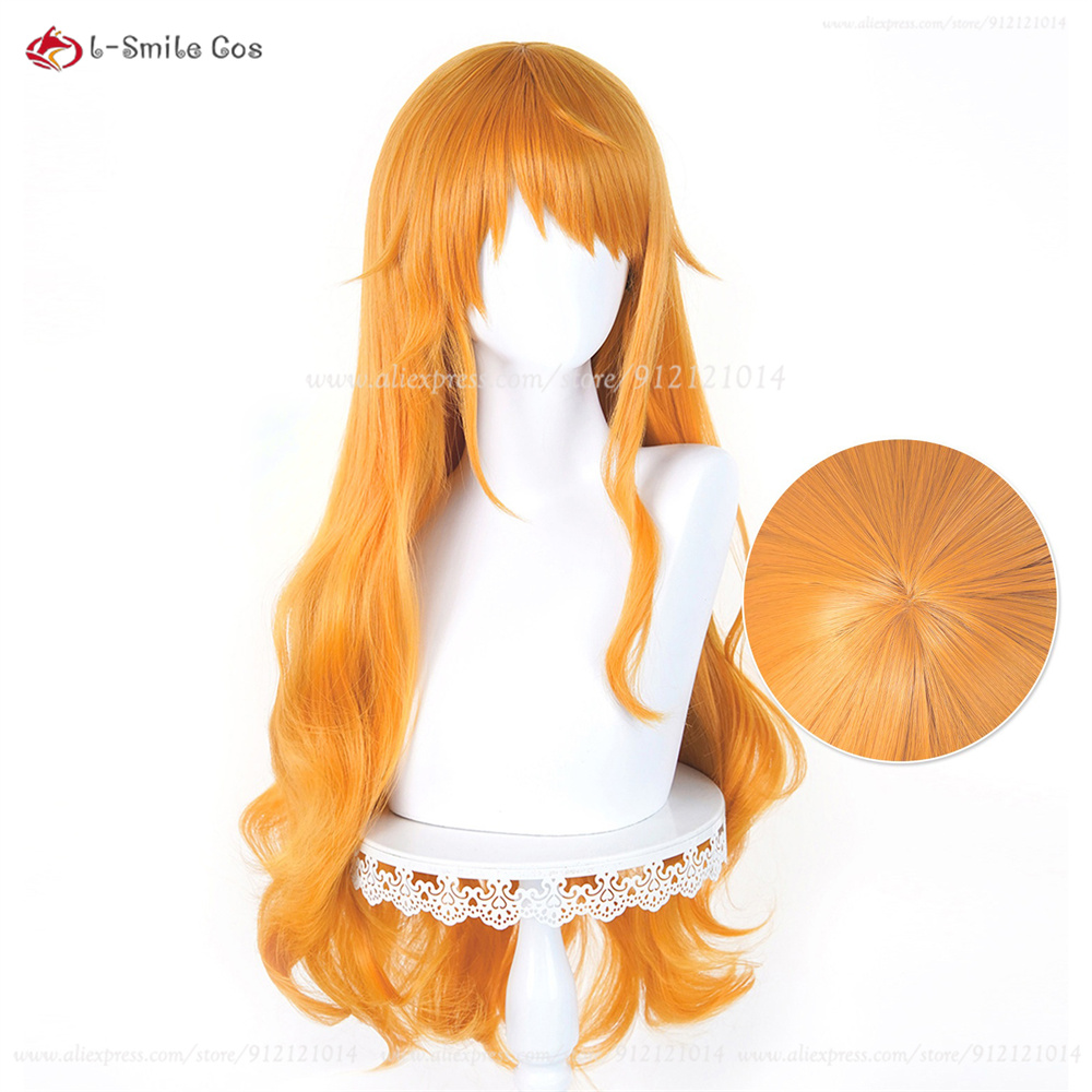 80cm Nami Cosplay Wig Orange C - Anime Cosplay Orange Hair reseña y precio