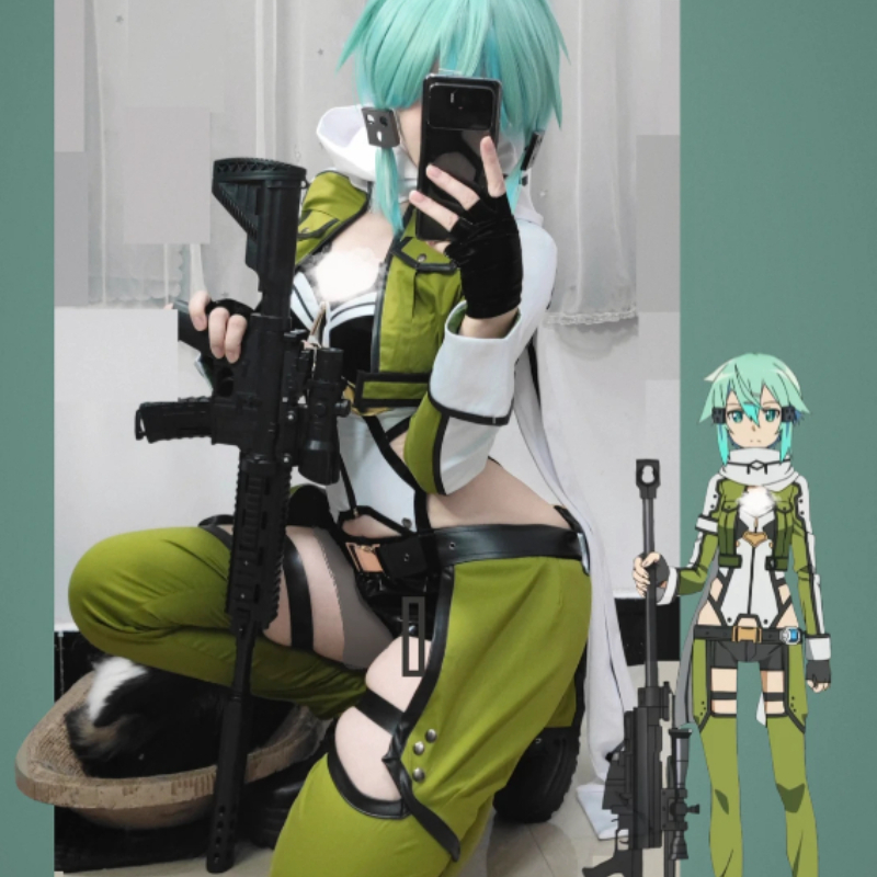 SAO Sword Art Online GGO Sinon - Cosplay Anime Online reseña y precio