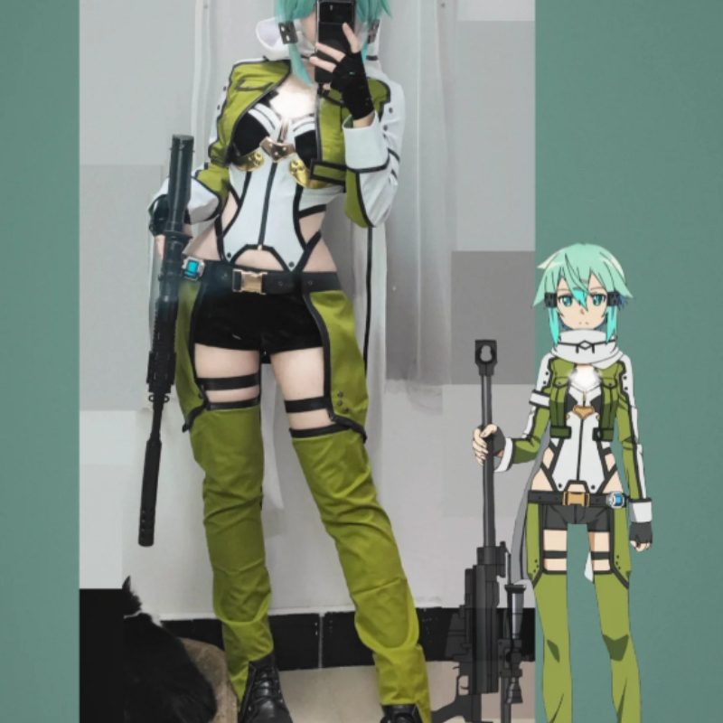 SAO Sword Art Online GGO Sinon - Cosplay Anime Online reseña y precio