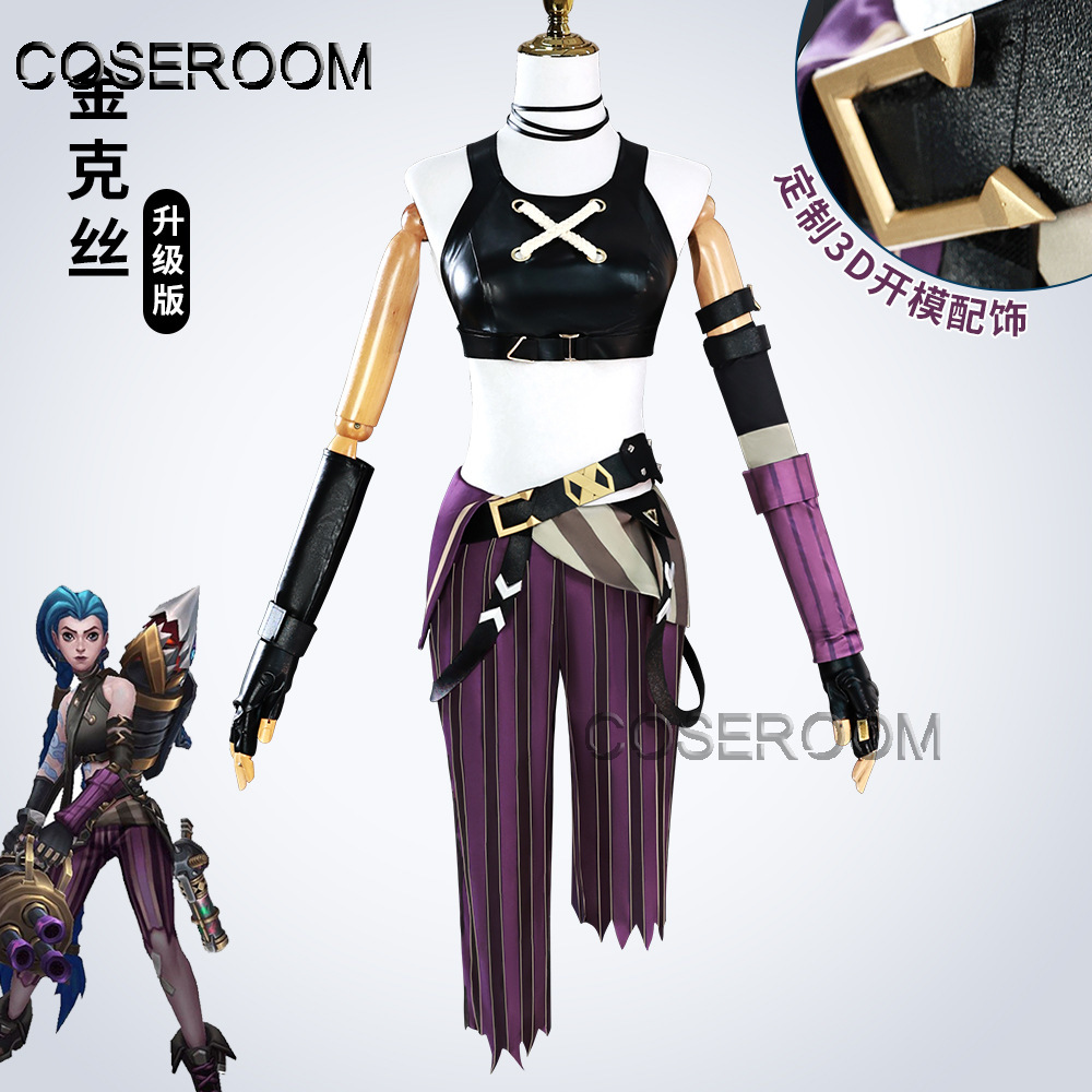 Game Newly Jinx Cosplay Costum - Anime Cosplay Girls reseña y precio