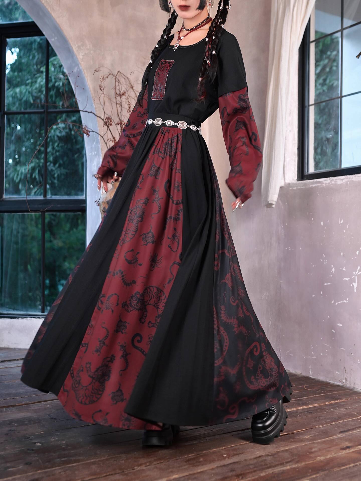 New Improve Guofeng Long Skirt - Anime Cosplay Red reseña y precio
