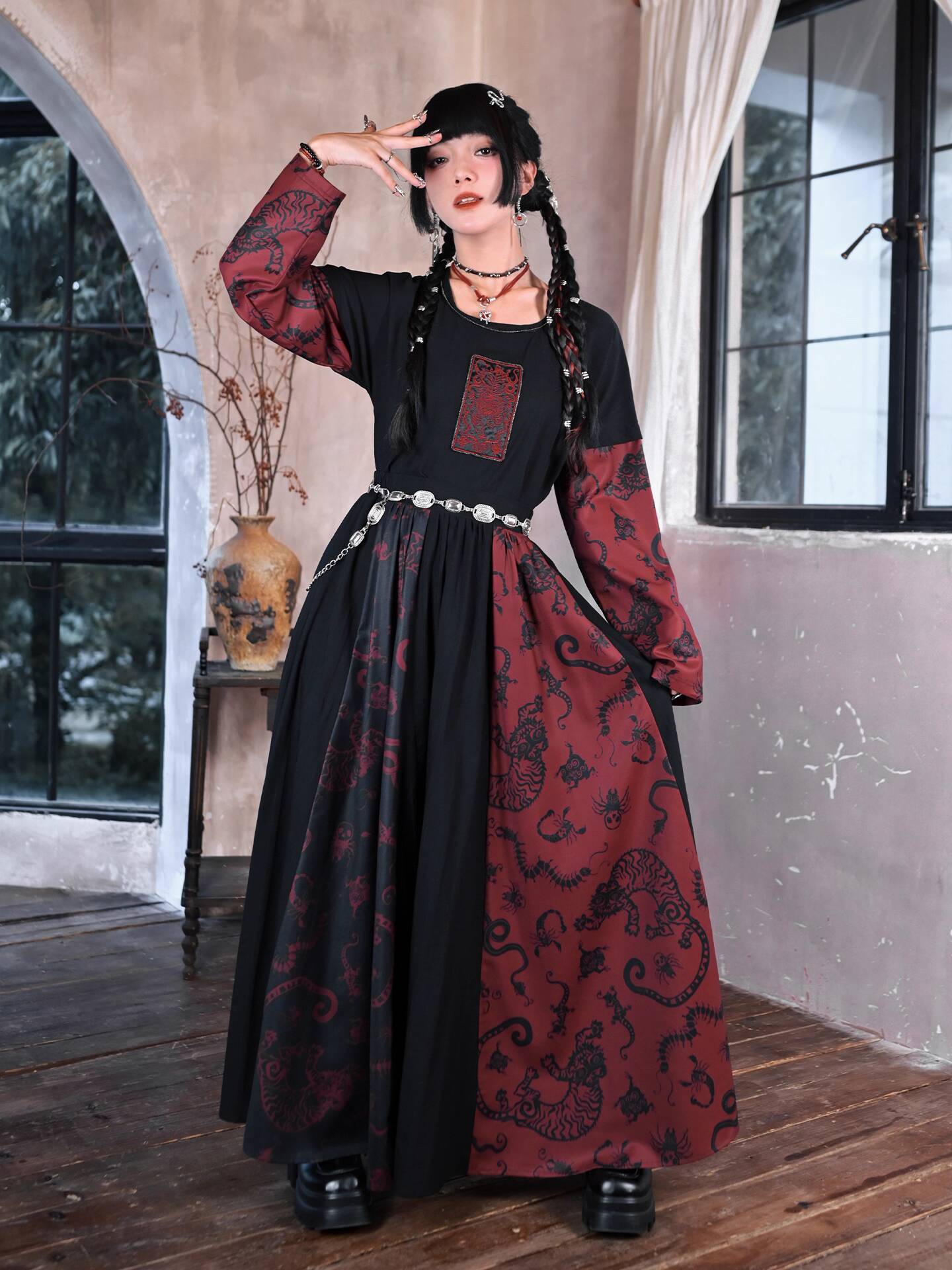 New Improve Guofeng Long Skirt - Anime Cosplay Red reseña y precio