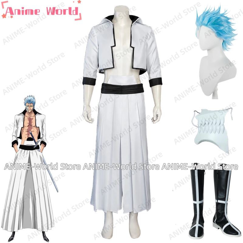 《Custom Size》Anime Grimmjow Ja - Anime Cosplay Male reseña y precio