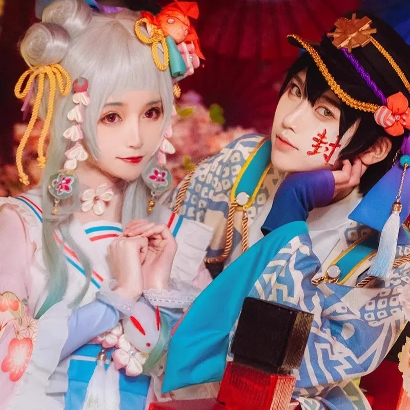 Anime Yashiro Nene Hanako Cosp - Anime Cosplay Kimono reseña y precio