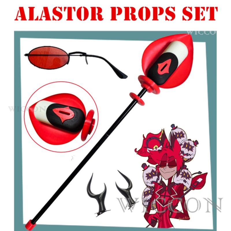 Alastor Cosplay Microphone Can - Anime Cosplay Glasses reseña y precio