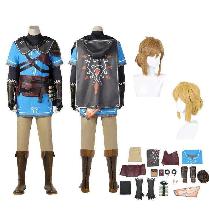 Game  Link Cosplay Costume Shi - Anime Cosplay Link reseña y precio