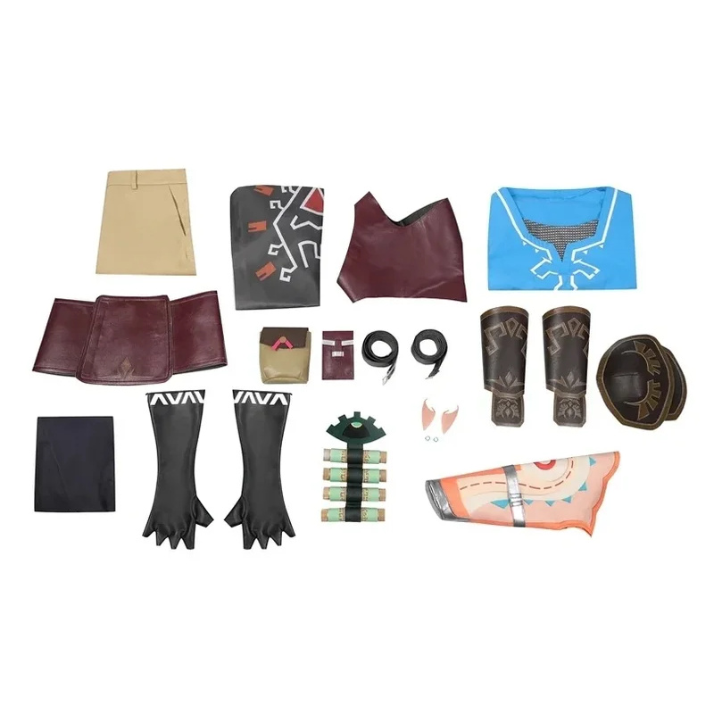 Game  Link Cosplay Costume Shi - Anime Cosplay Link reseña y precio
