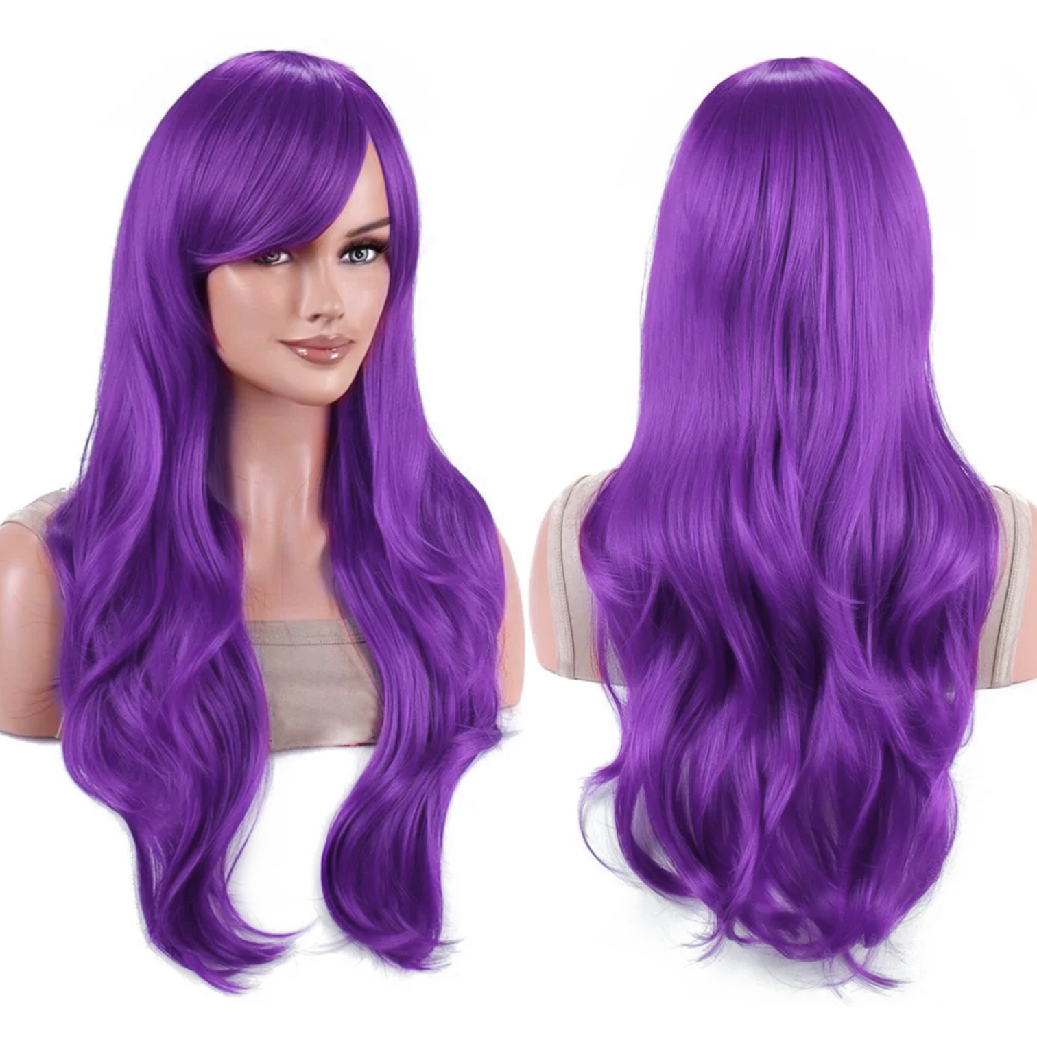 Synthetic Hair Vibrant Orange  - Anime Cosplay Orange Hair reseña y precio