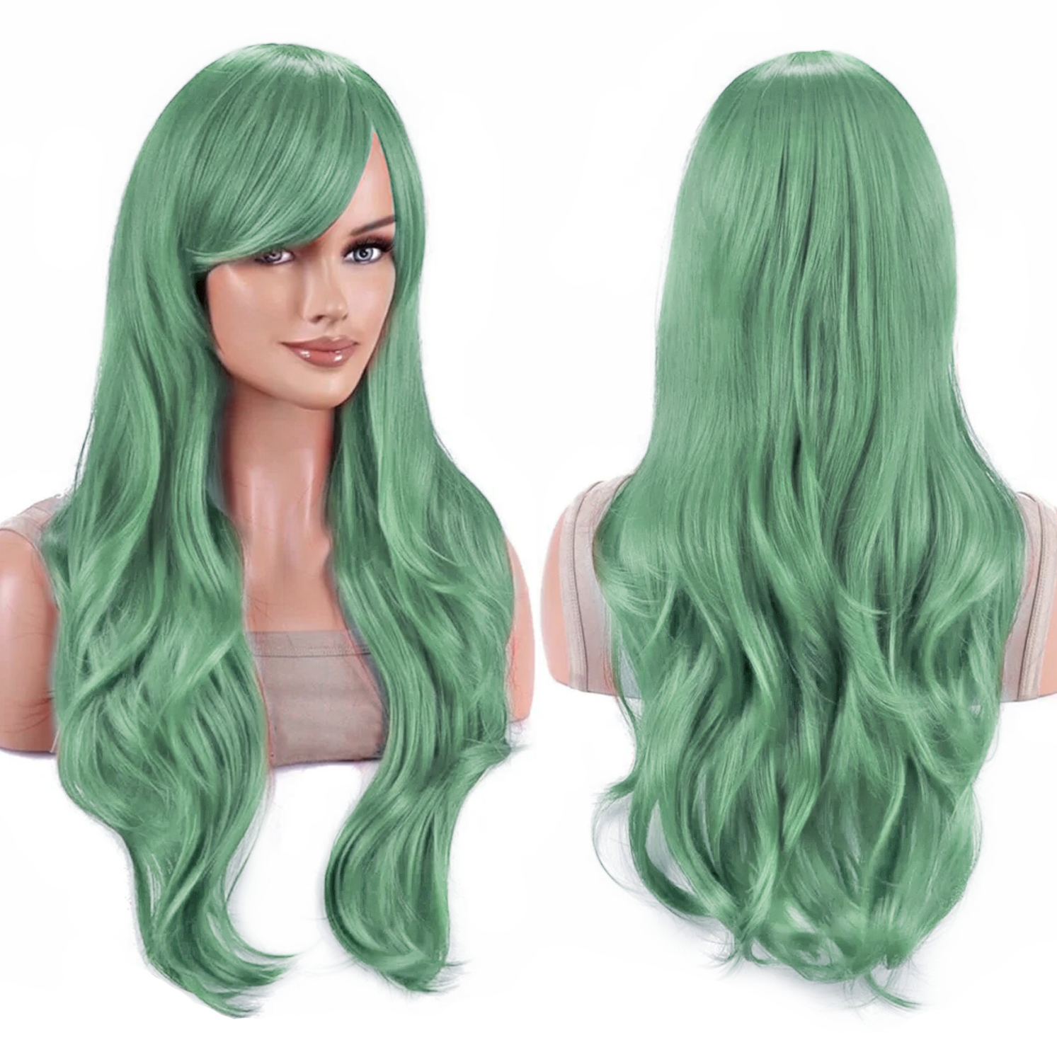 Synthetic Hair Vibrant Orange  - Anime Cosplay Orange Hair reseña y precio